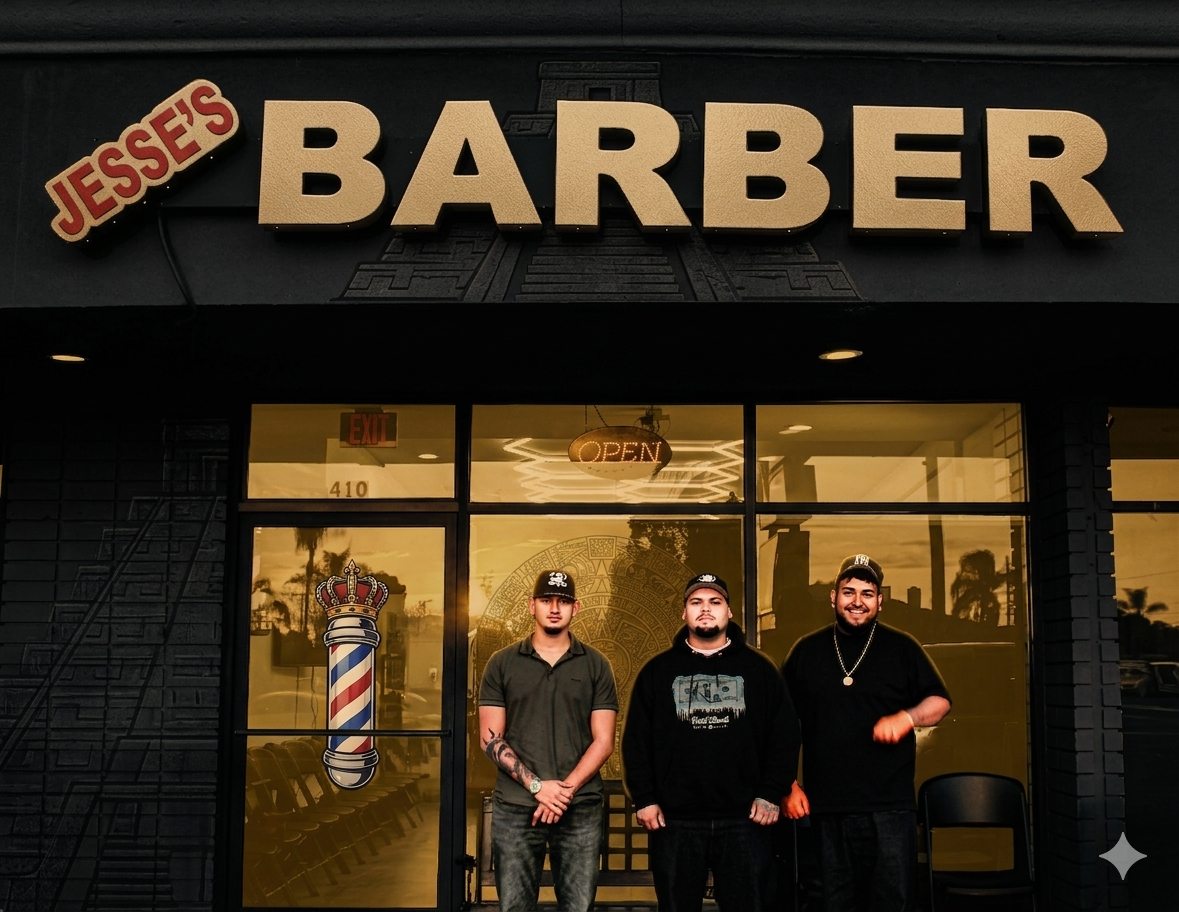 Jesse's Barbershop #2 storefront at 1023 N State College Blvd, Anaheim